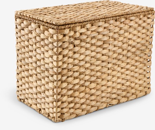 Kôš FRED Š25xD41xV32 cm prírodná s vekom