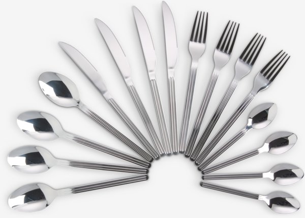 Cutlery set GREGERS stainless steel pack of 16