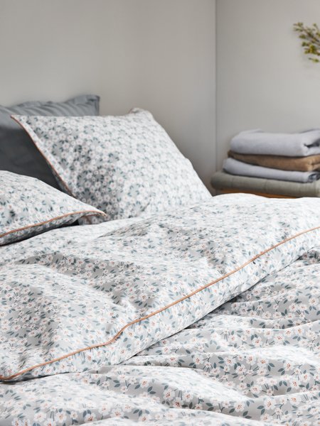 Påslakanset INGA Percale 150x210 grå