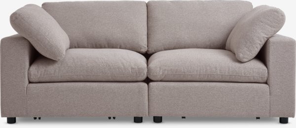 Modulares Sofa LUNDBY 2-Sitzer Stoff sand