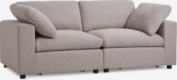 Modulares Sofa LUNDBY 2-Sitzer Stoff sand