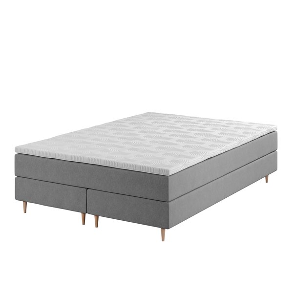 Boxspring 140x200 GOLD C5 grijs-23 DREAMZONE