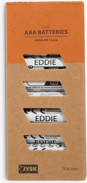 Batteries EDDIE AAA Pack of 10