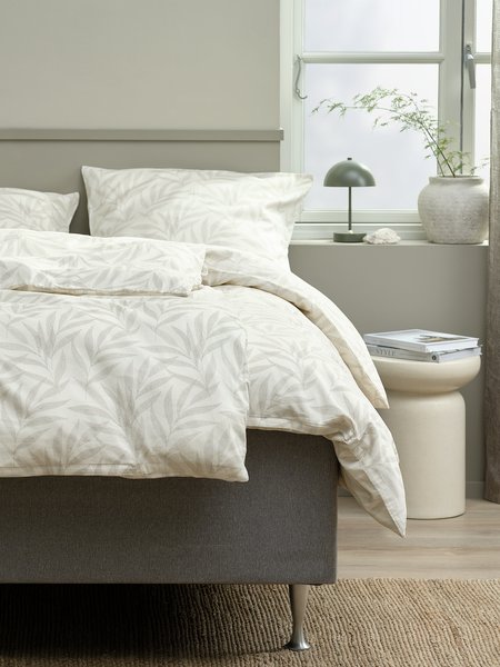 Satin-Bettwäsche SABINE 160x210 creme