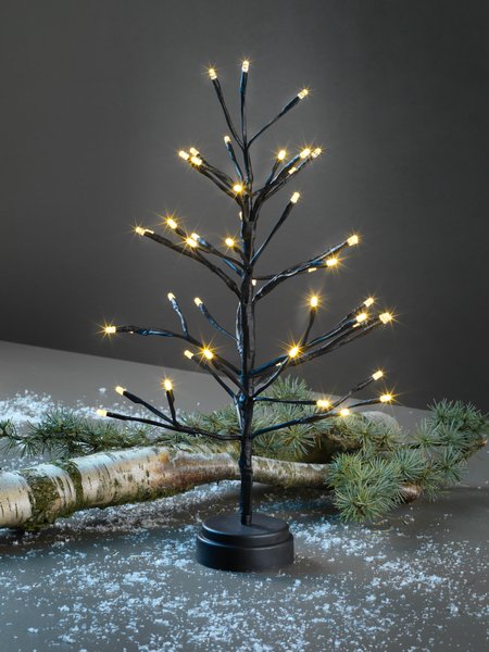 Árbol luminoso LED NORDRE A4cm con 48 LEDs y temporizador