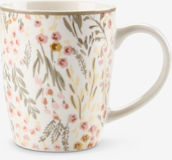 Tasse EMIL Ø8xH10cm 35cl avec motif floral