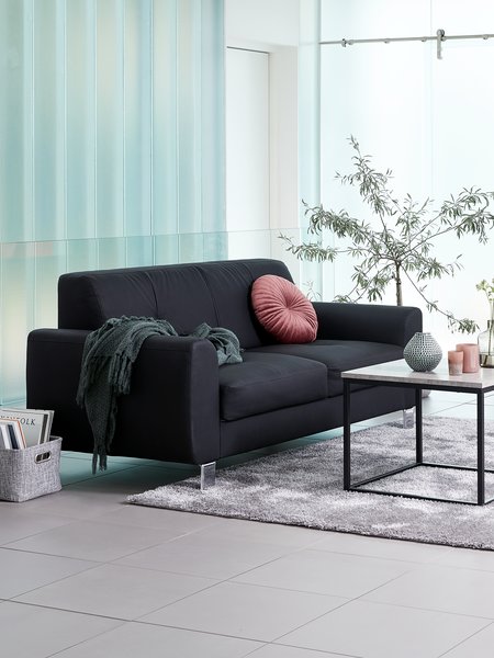 Sofa DAMHALE 3-Sitzer schwarz