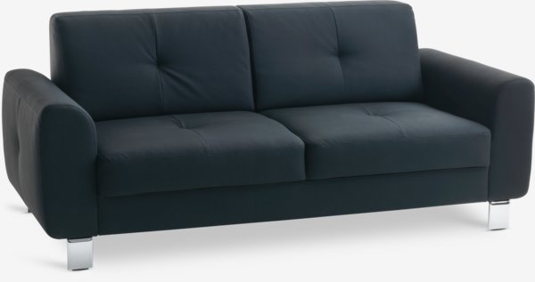 Sofa DAMHALE 3-Sitzer schwarz