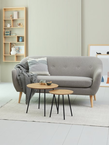 Sofa EGEDAL 2.5-Sitzer Stoff hellgrau