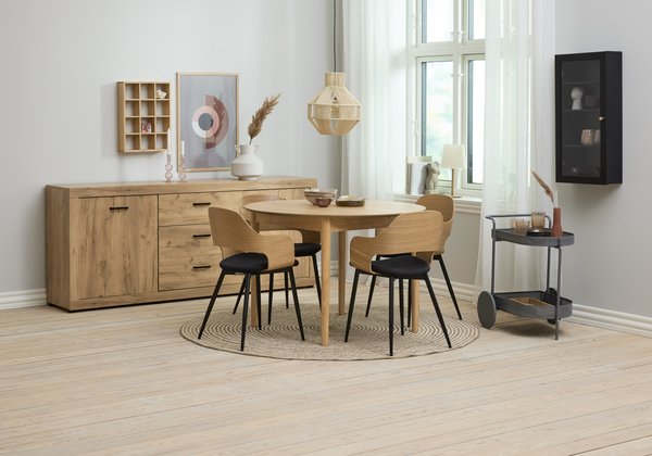 Esstisch MARSTRAND Ø110/110x200 Eiche JYSK
