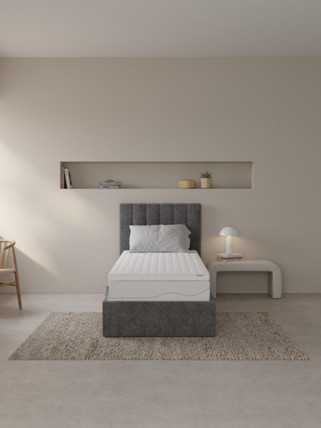 Surmatelas 90x200cm KVISTEN blanc DREAMZONE