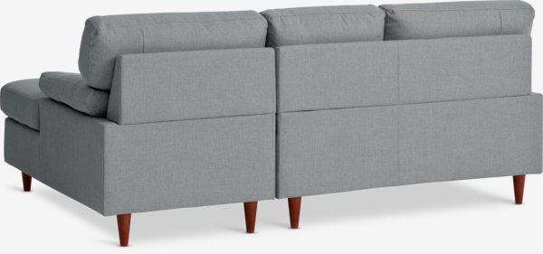 Sofa GEDVED Chaiselongue hellgrau