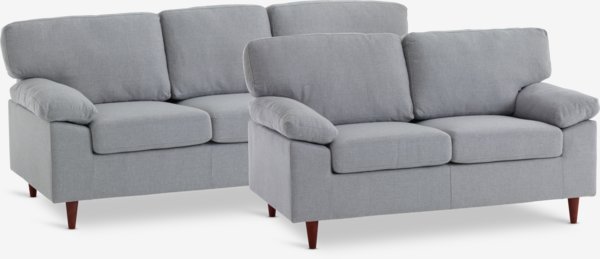 Sofa GEDVED 3-seater light grey