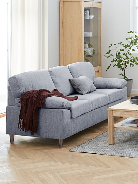 Sofa GEDVED 3-seater light grey