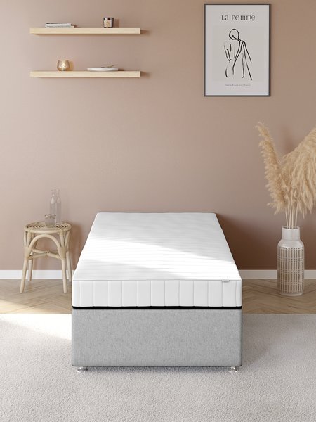 Divan base GOLD D10 2 Drawer Single Grey-49