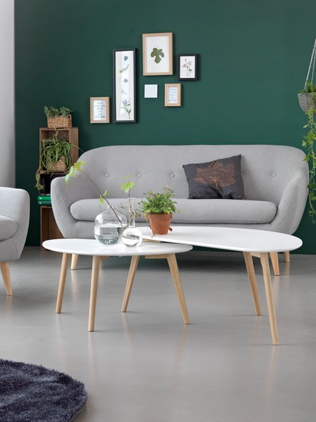 Stolić LEJRE 48x85 bijela/hrast