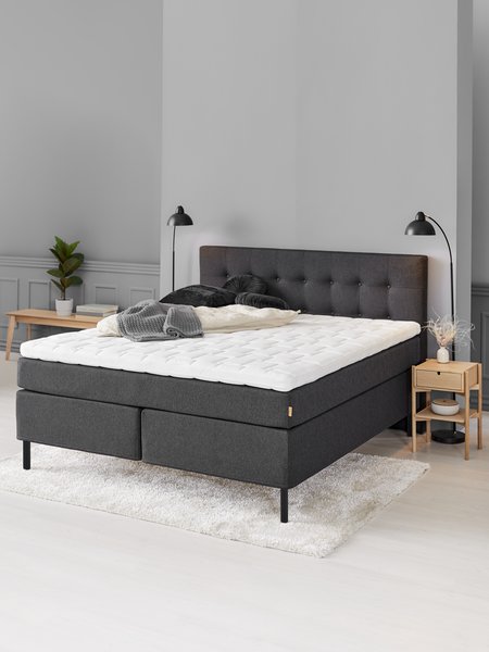 Tête de lit 180x122cm NISA H70 gris-40 DREAMZONE