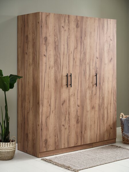 Wardrobe VIBY 150x200 3 doors natural oak colour