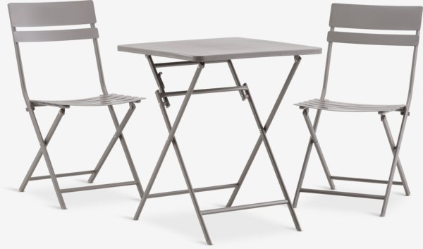 Bistro-set ABORG B60xL60 sand dunkel