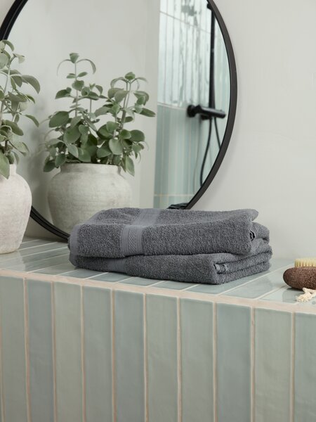 Asciugamano da bagno UPPSALA 65x130 cm grigio