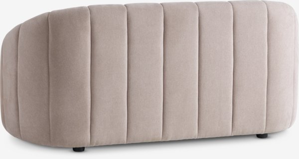 Sofa HUNDIGE 2-Sitzer Stoff beige