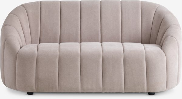 Canapé HUNDIGE 2 places tissu beige