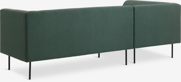 Sofa KARE Chaiselongue links dunkelgrün