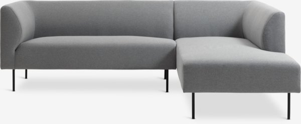 Sofa KARE Chaiselongue rechts hellgrau