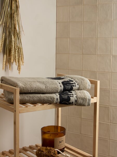 Brisača MALUNG 50x100 siva KRONBORG