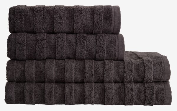 Telo da bagno TORSBY 65x130 cm nero