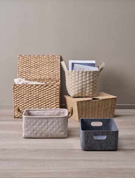 Korpa KEN W23xL33xV18cm bež sa ručkama