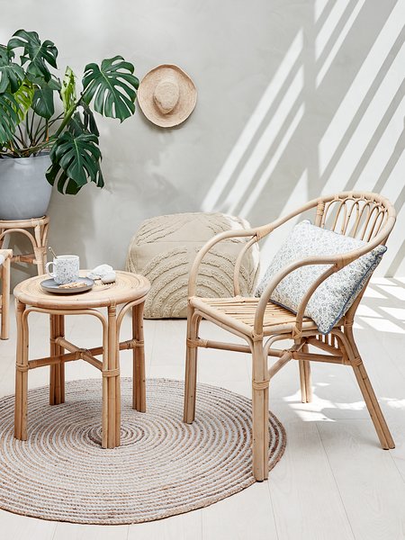 Fauteuil LISELEJE dossier bas naturel