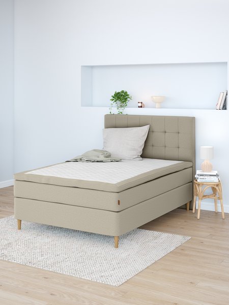 Boxspring 140x200 GOLD C75 latex zand-91