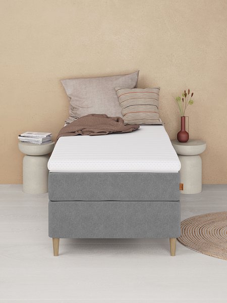 Boxspring 90x200 HEMLA GC75 grijs-23 latex