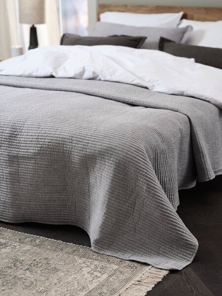 Copriletto FAGERKLOKKE 220x240 cm grigio