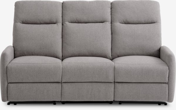 Sofa VONSILD 3-seater electric reclining light grey