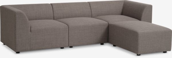 Sofa TERNDRUP Chaiselongue grau