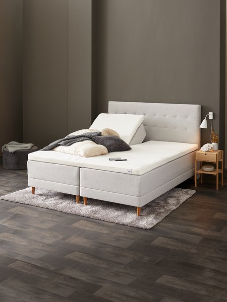 Elevationsseng 180x200cm DUNLOPILLO NEA E200 grå-32