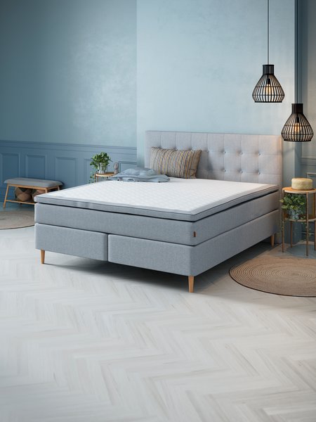 Kontinentalseng 180x200cm SOKNA GC35 grå-27 LATEX