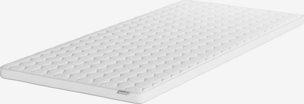 Surmatelas 90x200cm KVISTEN blanc DREAMZONE