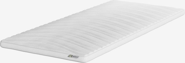 Surmatelas 90x200cm HOPEN blanc DREAMZONE