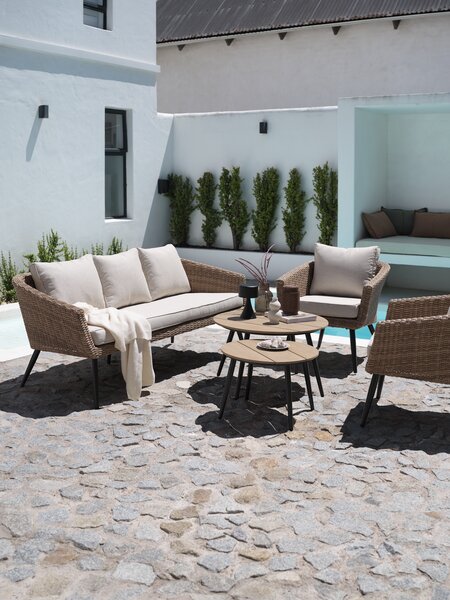 Loungeset UDSTRUP 5-persoons naturel