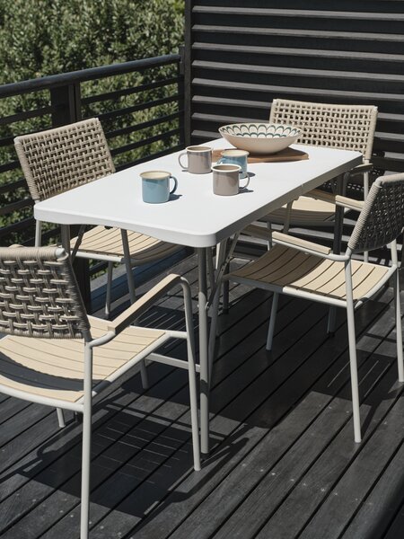 Table pliante HOLMEN l62xL124 blanc