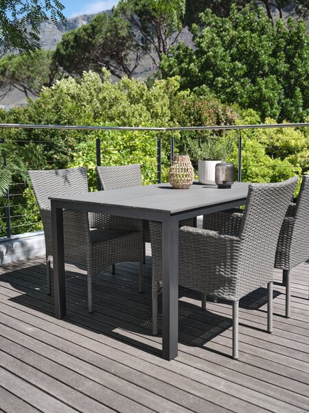 MARIELYST L150 table + 4 AIDT chaises gris