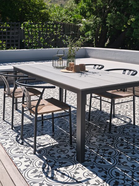 MARIELYST D205 stol siva + 4 TAGMARK stolice crna