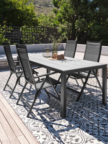 MARIELYST D205 stół + 4 UGLEV krzesło szary