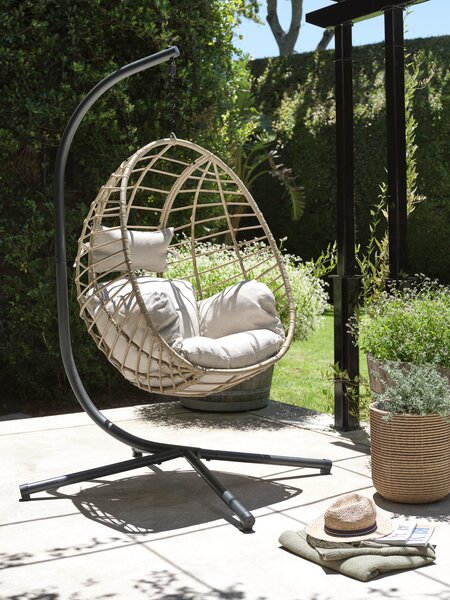 Hanging chair BORK W96xH192xD124 natural