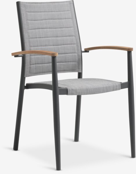 Stacking chair KLINKERNE grey