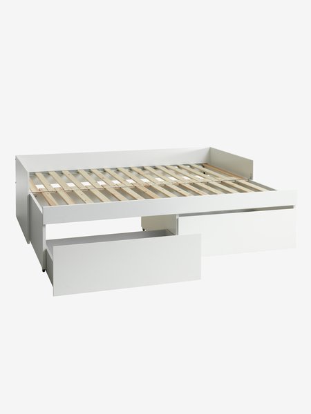 Letto contenitore TANGBJERG 90/180x200 cm bianco