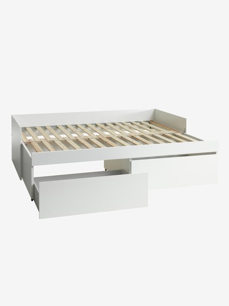 Letto con contenitore TANGBJERG 90/180x200 cm bianco